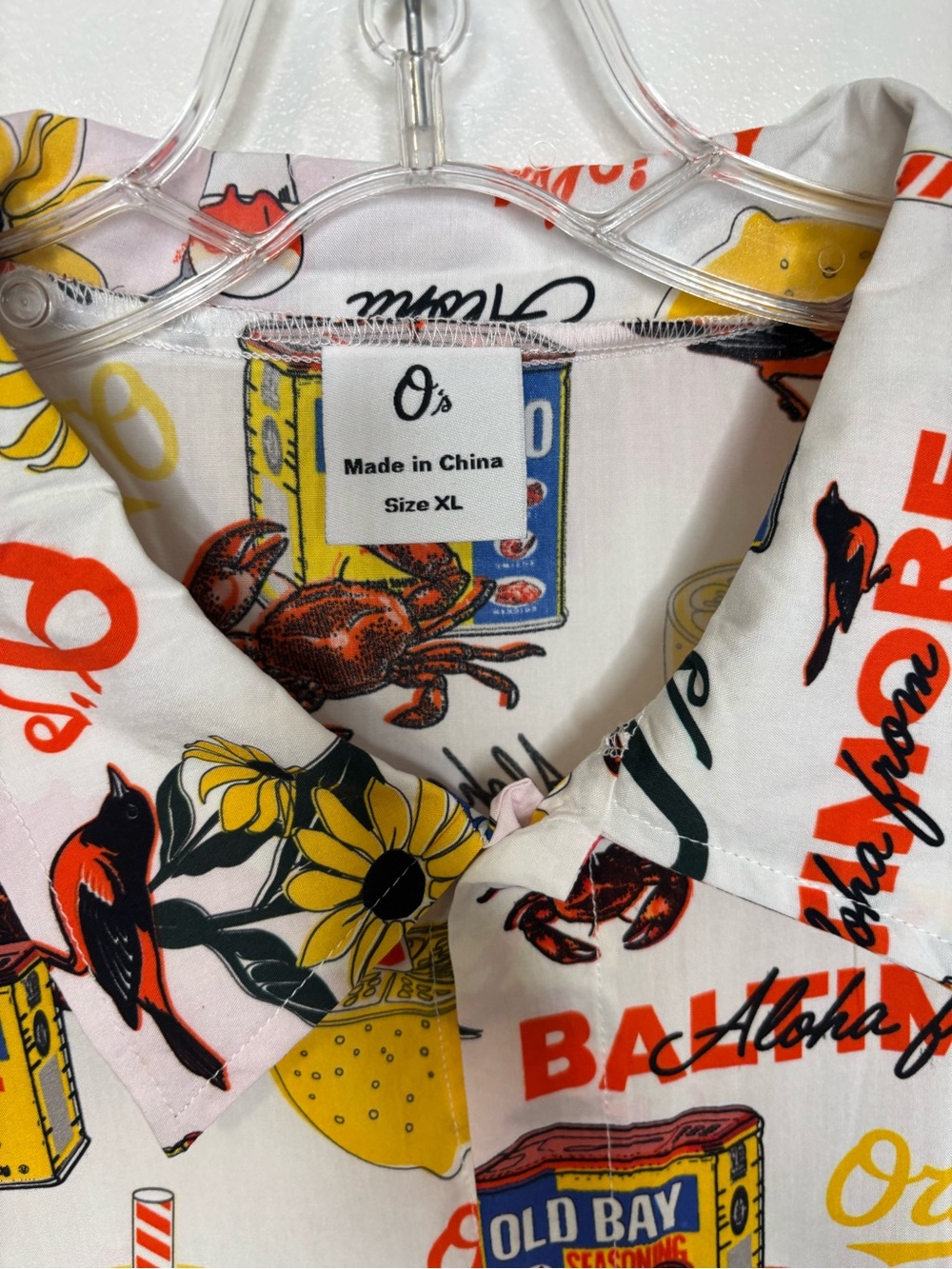 Baltimore Orioles Hawaiian Button Down Shirt XL - Picture 4 of 6
